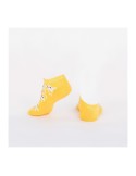 Yellow short men\'s socks with ghosts SM41 - Online store - Boutique